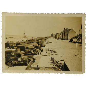 Dunkirk abandoned British vehicles. Espenlaub militaria